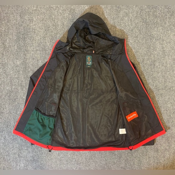 Luke Men's Jacket  Sport Hooded Full Zip in Black/Red Size L - Picture 5 of 14
